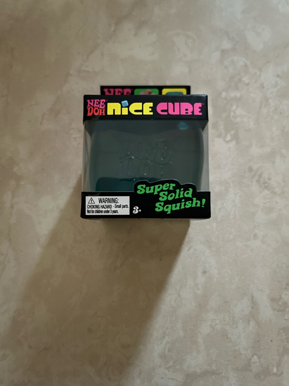 Nice Cube Super Solid Squish Toy - Teal Sensory Cube